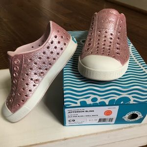 Native Shoes Kids Pink Bling